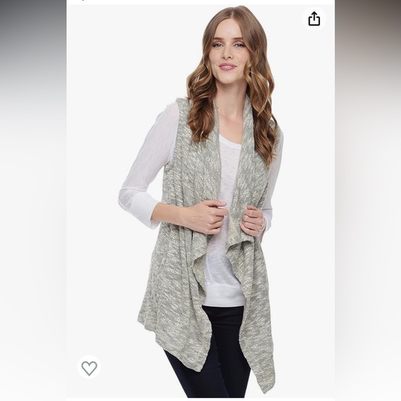 NWT splendid sweater knit sleeveless cardigan vest size XS - Picture 1 of 5